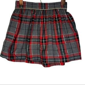 Carters Toddler Girls Gray Red Plaid Pleated Skirt 4‎ Uniform